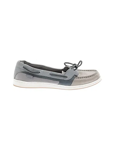 Pre-owned Sperry Top-sider® Flats Gray Shoes