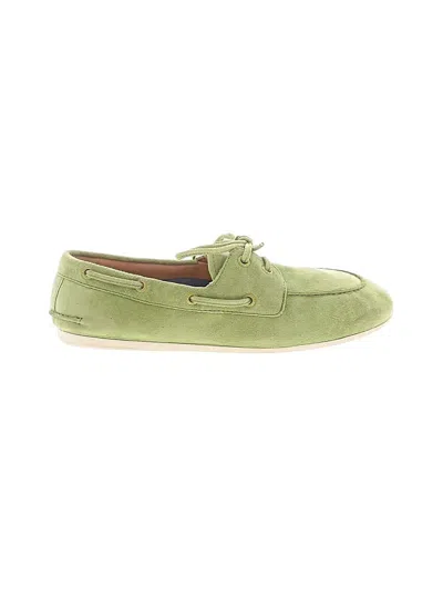 Pre-owned Sperry Top-sider® Flats Green Shoes
