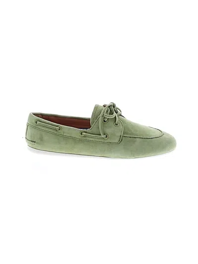 Pre-owned Sperry Top-sider® Flats Green Shoes