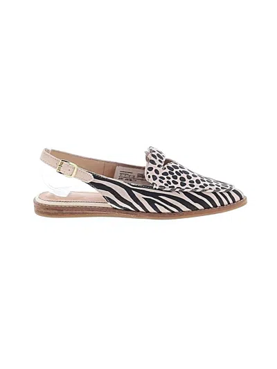 Pre-owned Sperry Top-sider® Flats Ivory Animal Print Pattern Shoes