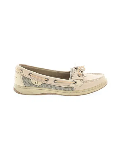 Pre-owned Sperry Top-sider® Flats Ivory Shoes