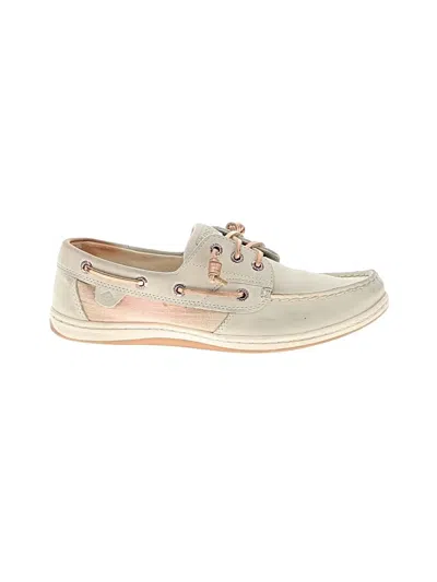 Pre-owned Sperry Top-sider® Flats Ivory Shoes