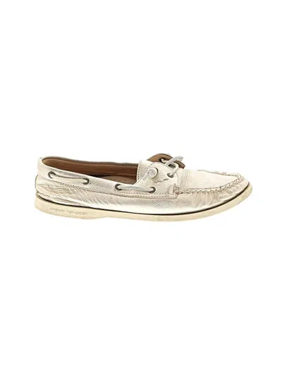 Pre-owned Sperry Top-sider® Flats Ivory Shoes