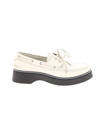 Pre-owned Sperry Top-sider® Flats Ivory Shoes In White