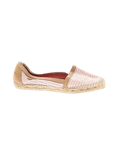 Pre-owned Sperry Top-sider® Flats Pink Plaid Pattern Shoes