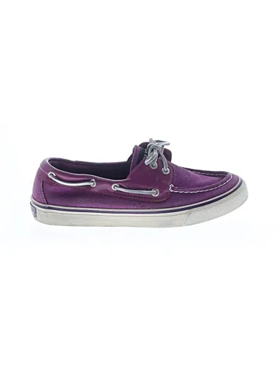 Pre-owned Sperry Top-sider® Flats Purple Shoes