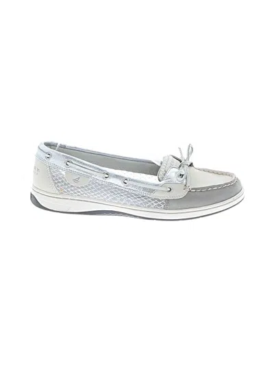 Pre-owned Sperry Top-sider® Flats Silver Shoes