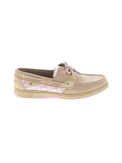 Pre-owned Sperry Top-sider® Flats Tan Shoes In Brown