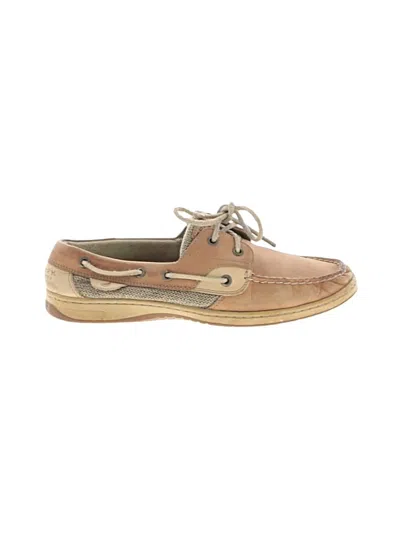 Pre-owned Sperry Top-sider® Flats Tan Shoes In Brown
