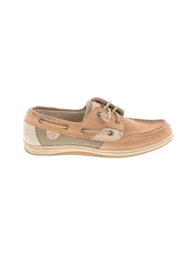 Pre-owned Sperry Top-sider® Flats Tan Shoes In Brown