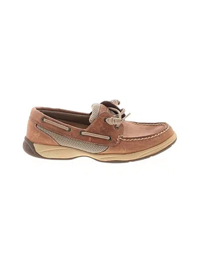 Pre-owned Sperry Top-sider® Flats Tan Shoes In Brown