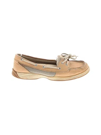 Pre-owned Sperry Top-sider® Flats Tan Shoes In Brown