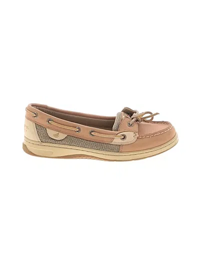 Pre-owned Sperry Top-sider® Flats Tan Shoes In Brown
