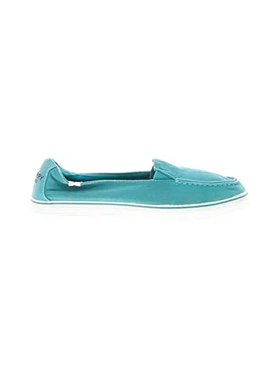 Pre-owned Sperry Top-sider® Flats Teal Shoes