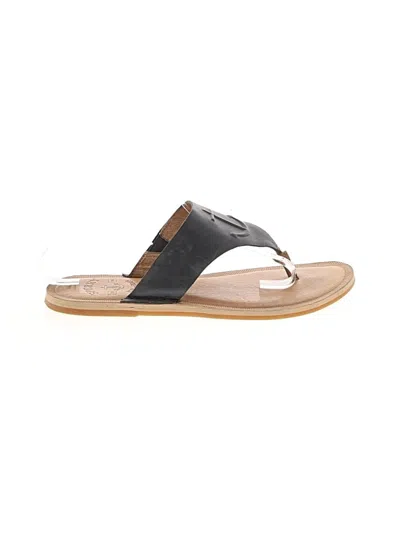 Pre-owned Sperry Top-sider® Flip Flops Black Shoes