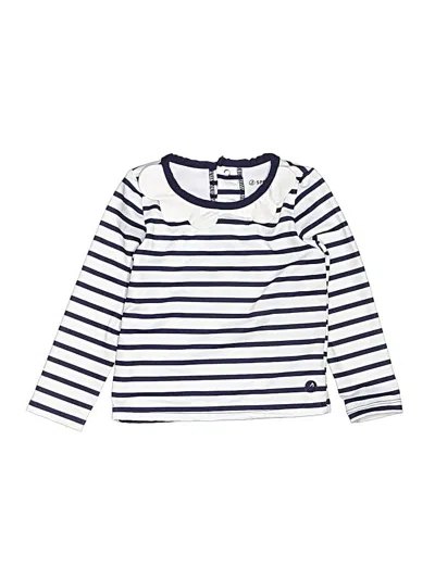 Pre-owned Sperry Top-sider® Kids' Long Sleeve Top White Ruffles Neckline Tops