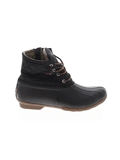 Pre-owned Sperry Top-sider® Rain Boots Black Shoes
