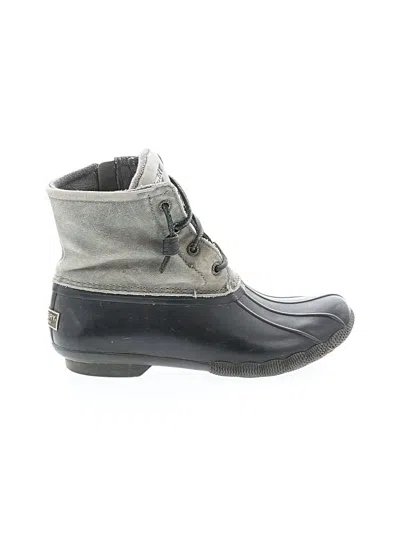 Pre-owned Sperry Top-sider® Rain Boots Black Shoes