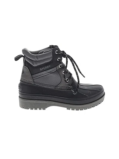 Pre-owned Sperry Top-sider® Kids' Rain Boots Black Shoes
