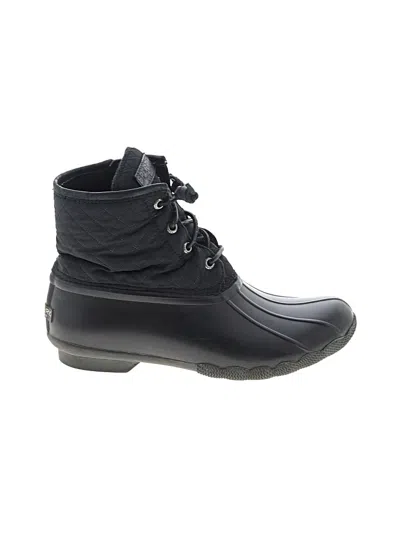 Pre-owned Sperry Top-sider® Rain Boots Black Shoes