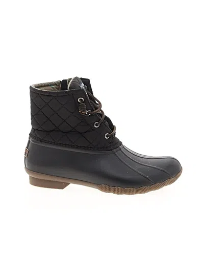 Pre-owned Sperry Top-sider® Rain Boots Black Shoes