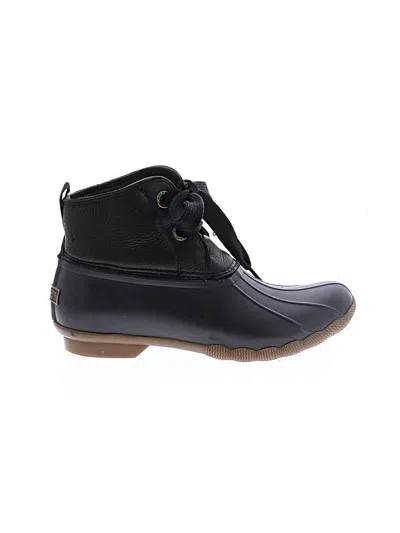 Pre-owned Sperry Top-sider® Rain Boots Black Shoes