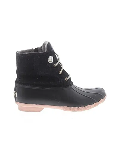 Pre-owned Sperry Top-sider® Rain Boots Black Shoes