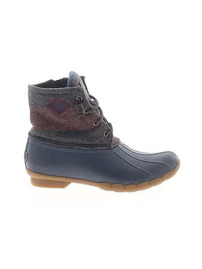 Pre-owned Sperry Top-sider® Rain Boots Blue Shoes