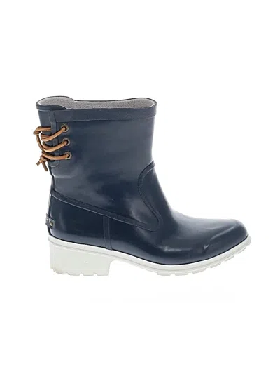 Pre-owned Sperry Top-sider® Rain Boots Blue Shoes