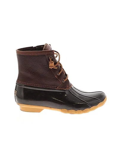 Pre-owned Sperry Top-sider® Rain Boots Brown Shoes