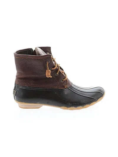 Pre-owned Sperry Top-sider® Rain Boots Brown Shoes