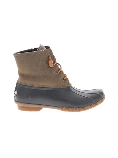 Pre-owned Sperry Top-sider® Rain Boots Brown Shoes