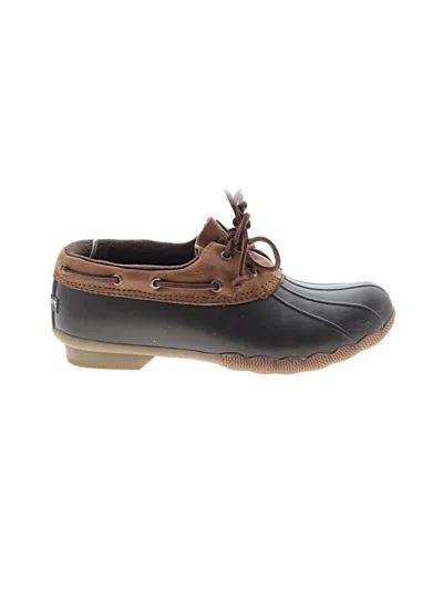 Pre-owned Sperry Top-sider® Rain Boots Brown Shoes