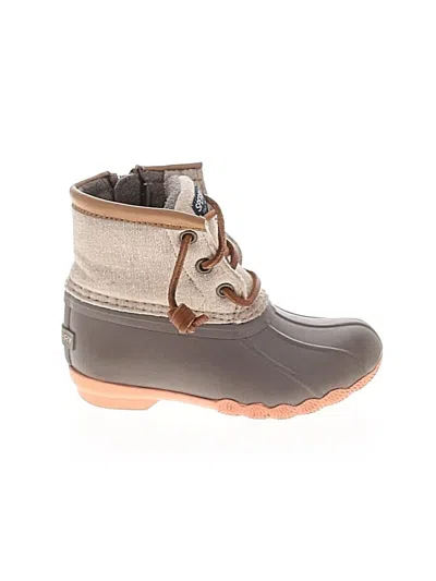 Pre-owned Sperry Top-sider® Kids' Rain Boots Gray Shoes