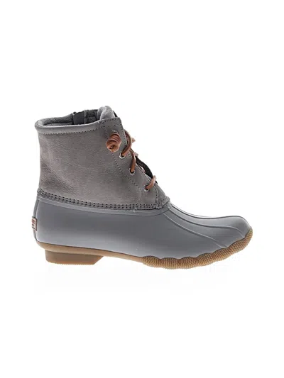 Pre-owned Sperry Top-sider® Rain Boots Gray Shoes