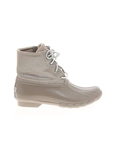 Pre-owned Sperry Top-sider® Rain Boots Tan Shoes In Brown