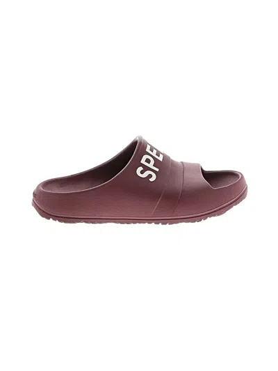 Pre-owned Sperry Top-sider® Sandals Burgundy Shoes