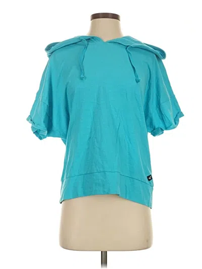 Pre-owned Sperry Top-sider® Short Sleeve T-shirt Teal Cowl Neck Tops
