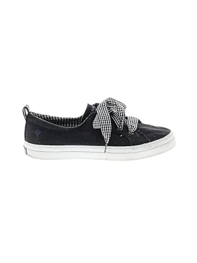 Pre-owned Sperry Top-sider® Sneakers Black Checkered/gingham Pattern Shoes