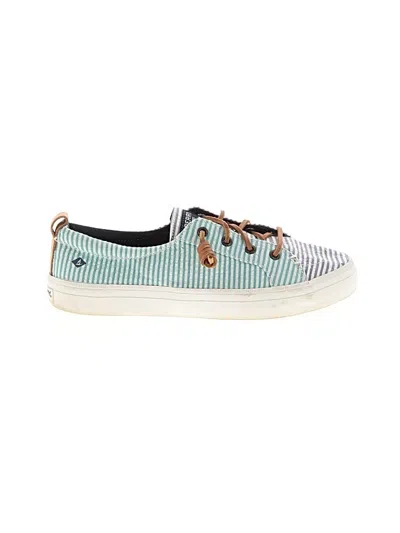 Pre-owned Sperry Top-sider® Sneakers Blue Stripes Pattern Shoes