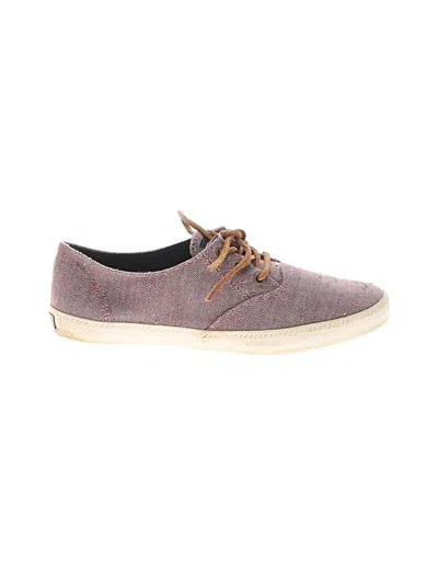 Pre-owned Sperry Top-sider® Sneakers Burgundy Tweed Pattern Shoes