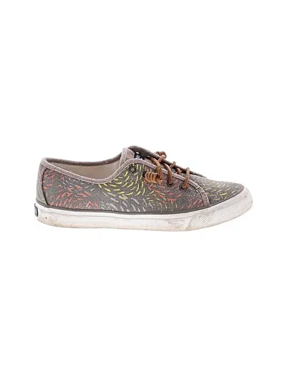 Pre-owned Sperry Top-sider® Sneakers Gray Graphic Pattern Shoes