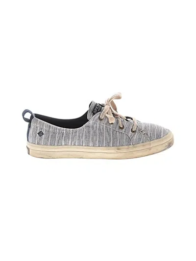 Pre-owned Sperry Top-sider® Sneakers Gray Stripes Pattern Shoes
