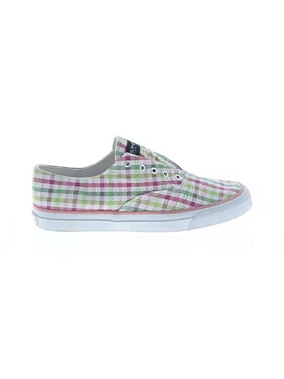 Pre-owned Sperry Top-sider® Sneakers Green Plaid Pattern Shoes