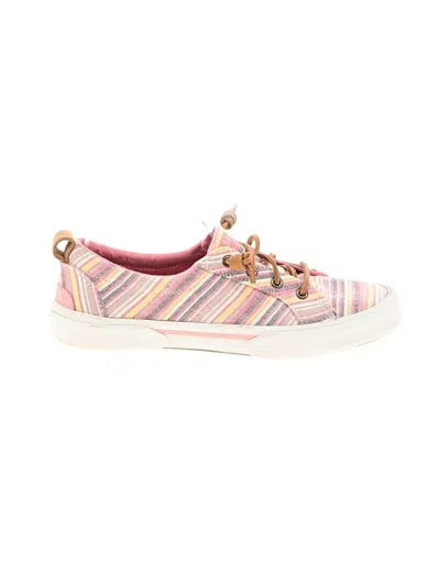 Pre-owned Sperry Top-sider® Sneakers Pink Stripes Pattern Shoes