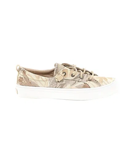 Pre-owned Sperry Top-sider® Sneakers Tan Camo Pattern Shoes In Brown