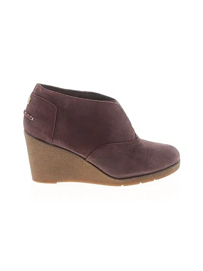 Pre-owned Sperry Top-sider® Wedges Burgundy Shoes