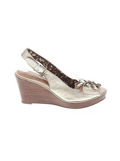 Pre-owned Sperry Top-sider® Wedges Gold Shoes