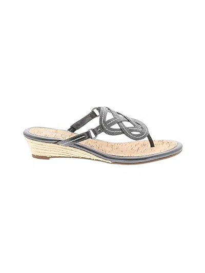 Pre-owned Sperry Top-sider® Wedges Gray Shoes