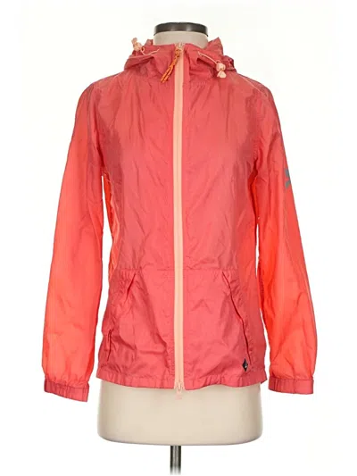 Pre-owned Sperry Top-sider® Windbreaker Jacket Orange Jackets & Outerwear